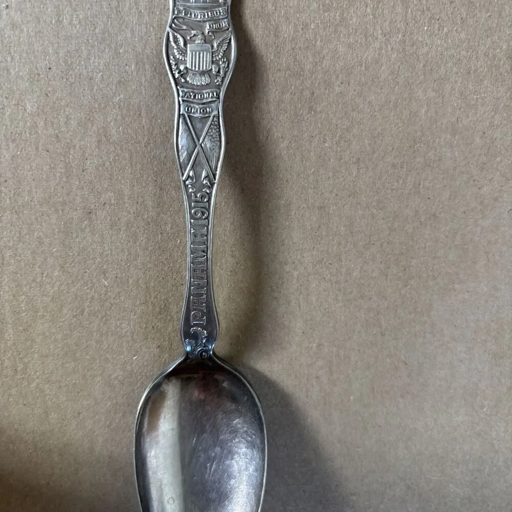Wallace AI Collectable Spoon Souvenir National Union Panama 1915